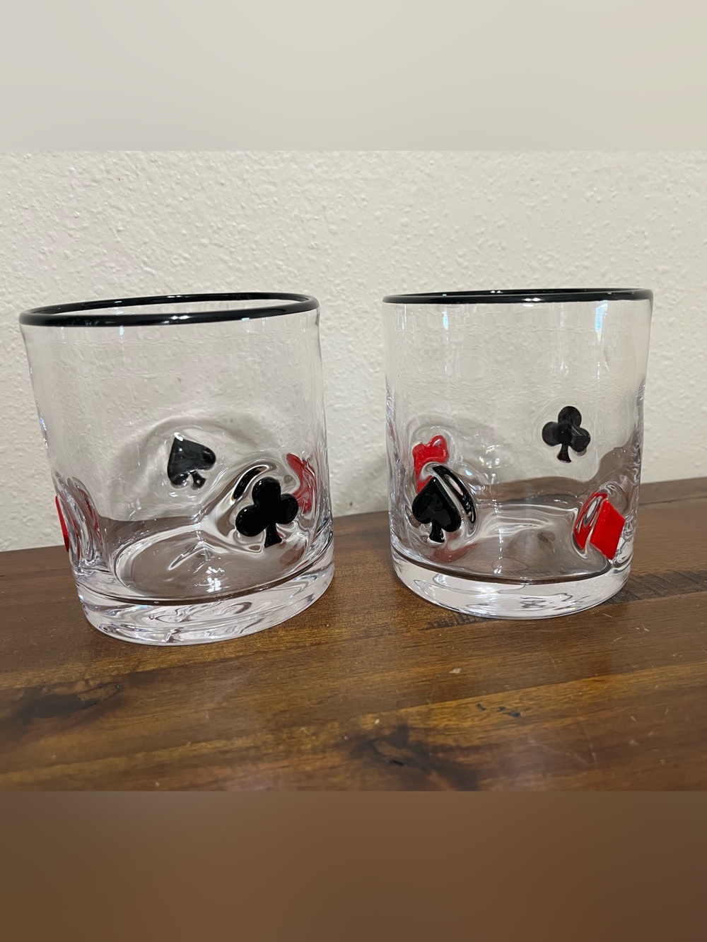 Anthropologie Dupe Poker Whiskey Casino Glasses